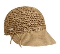 Seeberger Casquette Uni Rollable Crochet Femme - de Soleil D'Ete Visiere pour Le avec Ete Printemps-ete - Taille Unique Nature