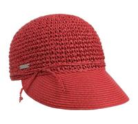 Seeberger Casquette Uni Rollable Crochet Casquette D'Ete Visiere pour Le Soleil (Taille Unique - Rouge)
