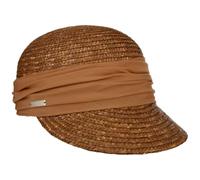 Seeberger Chapeau de Soleil pour Femme, Marron foncé, Taille Unique