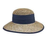 Seeberger Chapeau en Paille Talea Beach Chapeau d'été Chapeaux de Soleil (Taille Unique - Bleu)