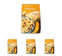 Seeberger Chips de banane : Rondelles de bananes fraîches cuites dans de l’huile de coco pour des chips croustillantes - passion banane - sucrées - sans arômes artificiels, vegan (1 x 500 g)
