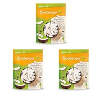 Seeberger Chips de coco : Lamelles de coco d’Afrique de l’Ouest croquantes - savoureuses et arômatiques - production sociale et durable - naturelles - non sucrées, vegan (1 x 110 g) (Lot de 3)
