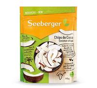 Seeberger Chips de coco : Lamelles de coco d’Afrique de l’Ouest croquantes - savoureuses et arômatiques - production sociale et durable - naturelles - non sucrées, vegan (1 x 110 g)