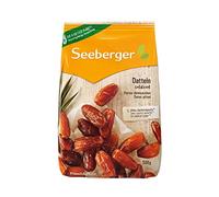 Seeberger Dattes : Dattes au goût de miel à la chair crémeuse - pour sucrer naturellement les plats - dénoyautées, séchées et non soufrées - sans ajout de sucre (1 x 500 g)