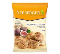 Seeberger Figues séchées : figues séchées dorées mûries au soleil - sucrées pour pâtisserie, cuisine, snack - prêtes à consommer, séchées - sans sucre ajouté, vegan (1 x 200 g)