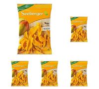 Seeberger Mangue : Lamelles de mangues séchées mûries au soleil - fruitées et exotiques - sans sucre ajouté - encas énergétique, vegan (1 x 100 g) (Lot de 5)