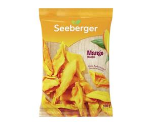 Seeberger Mangue : Lamelles de mangues séchées mûries au soleil - fruitées et exotiques - sans sucre ajouté - encas énergétique, vegan (1 x 100 g)