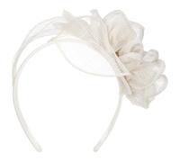 Seeberger Serre-Tête Kaljeta Sinamay Chapeau de fête (Taille Unique - Blanc)
