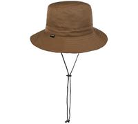 Seeberger Sympatex Chapeau de pêcheur avec mentonnière en tissu Chapeau de pluie Chapeau de pêcheur Chapeau d'extérieur Bocket Hat Femme/Homme - Automne-Hiver Automne Hiver, taupe, M
