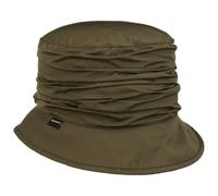 Seeberger Sympatex - Chapeau en tissu - Chapeau cloche - Pour femme - Avec doublure - Automne-hiver - S (54-55 cm) - Olive