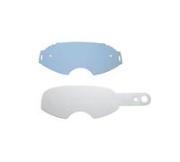 SeeCle Compatible pour Oakley Airbrake Flat 416015 lentilles combinées avec lentilles de couleur fumé avec 10 tear off compatible pour masque Oakley Airbrake Flat Homme