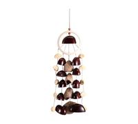 Seed Shell Shaker 3 Kinds of 25 Natural Nut Shells Hand Cranked Wind Chime Seed Shell Sound Healing Instrument