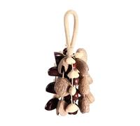 Seed Shell Shaker 42 Natural Nut Shells Hand Percussion Sound Healing Instrument for Meditation ASMR Sound Therapy Yoga