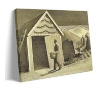 Seed Time And Harvest By Grant Wood Poster Impression sur toile Peinture murale Art Décoration d'intérieur moderne Idée cadeau 50 x 75 cm