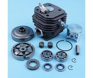 SEEDDFF Cylindre Piston Embrayage Tambour Manivelle Roulement Joint Kit Fit for Husqvarna 262XP 262 261 Tronçonneuse 48mm Alésage 12mm Pin Remplacement