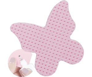 SEEDEW 200 Lingettes Colle Cils, Tampon Nettoyage Colle, Chiffon Magique non Pelucheux, Fournitures de Nettoyage pour Colle Extensions Cils, Nail Art (1 Boîte)(Emballage Simple)-(Forme Papillon, Rose)