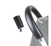 SeedFuture Bébé Protège-mains pour Poussettes Cuir Pu Noir, Accessoires de Poussette pour Babyzen Yoyo Yoya, Couvercles de Poignée de l'accoudoir de la Poussette