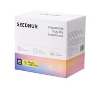 SEEDNUR Coussinets d'allaitement jetables (paquet de 100) - Conçus pour l'allaitement, 1 mm ultra-minces, super absorbants, ultra-respirants, emballés individuellement, étanches, essentiels pour les m