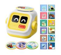 seedpace Lecteur d'histoire sans écran pour enfants : machine audio avec 3 boutons interactifs, 3 cartes d'histoire avec 120 histoires, cadeau de Noël/d'anniversaire pour garçons et filles