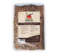 Seedzbox Mélange de Noix et Graines Oiseaux Haut de Gamme, 1 kg de Nourriture pour Oiseaux, Idéal pour Canaris de, 5% des Ventes Reversés à 1TreePlanted, Aliment Complet pour Canaris