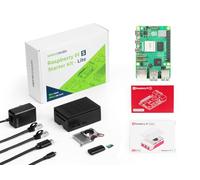 Seeed Studio Raspberry Pi 5 Kit de démarrage - 16 Go de RAM, carte micro SD 64 Go pré-chargée, système d'exploitation 64 bits, alimentation de type C, boîtier de refroidissement actif pour Edge AI