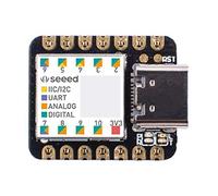 Seeed Studio Seeeduino XIAO SAMD21 Le plus petit microcontrôleur Arduino avec interface riche, 100 % compatible Arduino IDE, pour appareils portables et petits projets, 1 pc