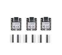 Seeed Studio XIAO RP2040 Microcontrôleur avec processeur Dual-Core ARM Cortex M0+, prend en charge Arduino, MicroPython et CircuitPython avec interfaces riches, 3 pièces.