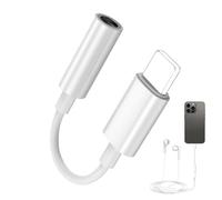 Seefey Adaptateur Light-ning Jack vers Prise Casque 3,5 MM,1 Pièces Cable Jack Aux Audio Converter,Adaptateur Ecouteur pour i Phone 14/14 Pro/14 Pro Max/13/13Pro/12/11/XS/XR/X/8P/7