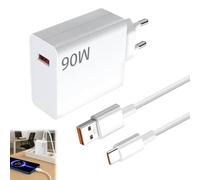 Seefey Chargeur Rapide 90W avec 6A Câble USB C 1,5m,Chargeur Charge Rapide pour Xiaomi 15 Ultra 14T 14 13T 13 Ultra Pad 7 POCO X7 Pro X6 M7 F7 F6 F5 F4 Redmi Note 14 13 12 11 Pro