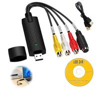 Seefey Convertisseur VHS Numérique,Carte de Capture vidéo USB 2.0,pour PC,Télévision,Lecteur Cassette,Caméscope