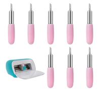 Seefey Lot de 8 Lame pour Cricut Joy 30° Lames à Coupe en Carbur, Lames de Remplacement Lame pour Cricut, Acier Tungstène Allemand de Haute Qualité, Accessoires Machine de Découpe