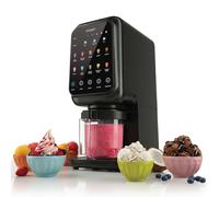 Seeger MultiCream Ice Machine à Glace - Sorbetière, 10 programmes automatiques, Glaces, Gelato, Sorbets & Milkshakes Maison, avec 3 pots et couvercles, Mix-In & Re-Spin, Sans BPA