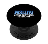 Seeing The World Differently Autism Awareness PopSockets PopGrip Adhésif