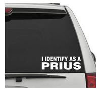 Seek Racing Autocollant « I Identify AS A Prius » pour fenêtre de voiture, camion, ordinateur portable
