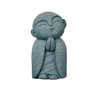 SEEK RARE Mini statue de Bouddha en grès - Statue de moine zen priant - Sculptures pour richesse et chance - Décoration Feng Shui, maison, aquarium, jardin (style 14)