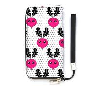 SEEKJOYS Portefeuille pour femme avec illustration « Happy Holiday » - Porte-cartes - Portefeuille élégant en cuir avec dragonne - Long sac à main pour femme, Carotte de dessin animé drôle, 20x10.5cm