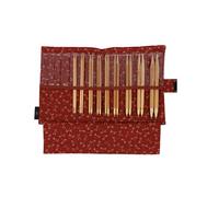 Seeknit KA58865-01 Lot d'aiguilles à Tricoter circulaires, Bambou, Bleu, Mittelgroße/Große