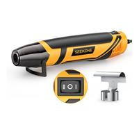 SEEKONE Mini Décapeur Thermique 2 Réglages Températures 260 ℃/450 ℃, 350W Pistolet à Air Chaud Portatif avec Buses, Protection de Surcharge, Support Pliable, pour Emballage Rétractable, Bricolage