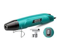 SEEKONE Mini Décapeur Thermique 350 W, 260 ℃/450 ℃, Pistolet à Air Chaud à Double Température avec Protection Contre les Surcharges, Buse Réflectrice et Câble 1,5 m pour Artisanat, gaufrage, Bricolage