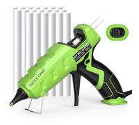 SEEKONE Pistolet à Colle Chaude 60/100W, Deux Vitesses Pistolet a Colle Anti Écoulement avec 20pcs Bâtons (150 mm), Chauffage Rapide et Sécurisé Pistolet Colle pour Réparation, Artisanat, DIY, Maison