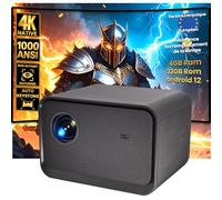 Seelumen 811 Projecteur 4K 3840x2160, 1000 ANSI, 50000:1 contraste, Android 12, 20 W audio, caisson de basses, WiFi, Bluetooth, mise au point motorisée, zoom, 4 Go RAM, 32 Go