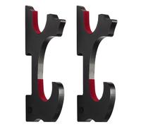 SEEMINESALE KATANA Support mural - Support d'épée classique en bois avec rembourrage en velours pour épées de samouraï, armes de cosplay et décoration (noir, vis de montage incluses) (noir 2 animaux)