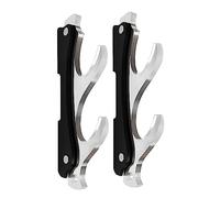 SEEMINESALE Support mural en acrylique à 2 niveaux pour Katana, épée de samouraï, tanto, sabre laser, lame de cosplay, tendance, robuste, support d'épée décent, noir