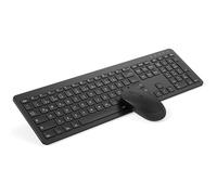 seenda SK38-3 Kit clavier souris sans fil ultra fin rechargeable sans fil clavier ergonomique sans fil avec protection anti-poussière en silicone pour PC/ordinateur portable/Smart TV, disposition