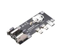 SEENGREAT Micro HDMI to HDMI Adapter Board for Raspberry Pi 5/4B, Dual 4K Output Support with USB-C Power and RTC Ba-ttery Connector, Expansion Adapter for Embedded & Industrial Applications