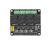 SEENGREAT Module Relais 4 Canaux DC3,3 V/5 V Avec Optocoupleur pour Raspberry Pi Zero/2B/3B/3B+/4B - Charge Jusqu'à 5 A 250 V, Interface GPIO 40 Broches