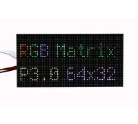 SEENGREAT RGB Full-Color LED Matrix Panel Display 64×32 Pixels for Raspberry Pi, 3mm Pitch, Onboard 2048 RGB LEDs