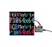 SEENGREAT RGB LED Matrix Display Kit for Raspberry Pi and Raspberry Pi Pico,RGB Screen 64 x 64 Pixels 3 mm Pitch 4096,RGB Matrix Converter HUB75 Interface