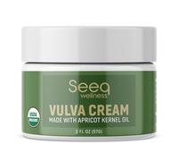 Seeq Wellness Baume anti-vulve bio, soin de la peau intime, soutien de la ménopause, soulage la sécheresse féminine, démangeaisons, brûlures, rougeurs, irritations - entièrement naturel - 56,7 g