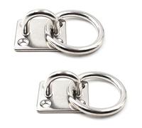 SeeRaphee Crochet de fixation murale de plafond robuste Anchor Pad Eye Plate Acier inoxydable 304 5/16" 8mm (2 pièces)